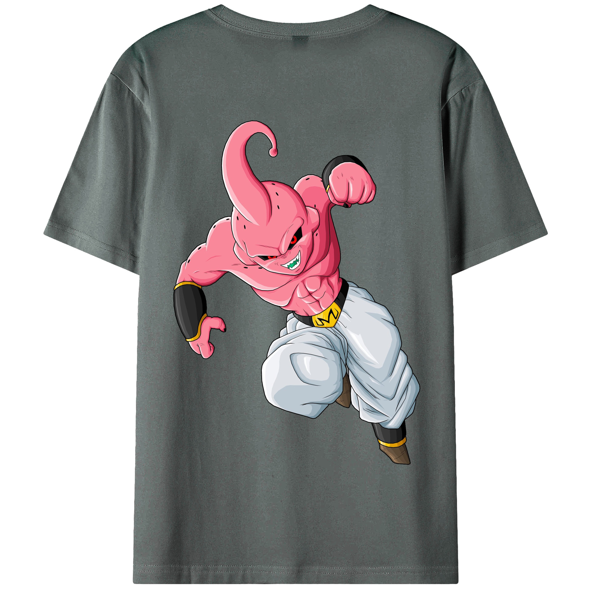 （画像用） ドラゴンボール 魔人ブウ DRAGON BALL Majin Buu 綿100％半袖Tシャツ（背面プリント）
